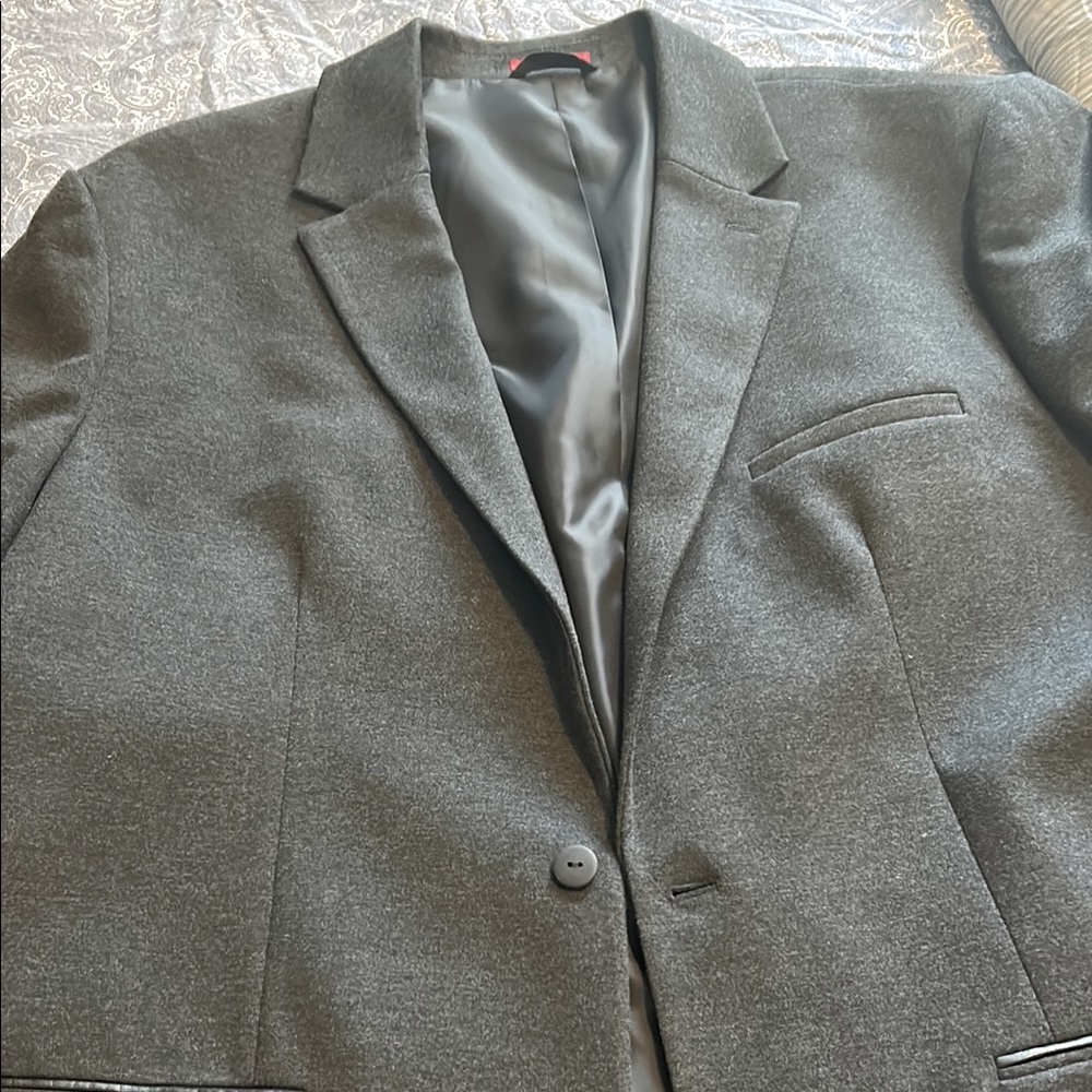Alfani Gray Sport Coat with Structured Shoulders